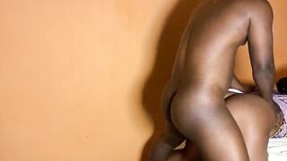 Black Afro teen alone with her dad’s ally