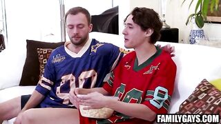Step Daddy & Step Son See Football Jointly & Screw
