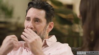 Breasty latin stepdaughter Aria Sloane assented to become her stepdaddys sex pet.That guy takes his weenie out ifo her and this babe sucks him off previous to that guy screws her