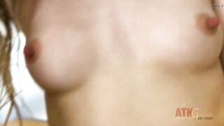 Ivy Wolfe Groans as This babe Hitachi Wands her Swollen Love button