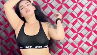 Viral 2026! Exhibitionist Dj Kitty Masturbates in Ebony Underware Until the Floor Is Soaked