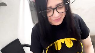 My neighbour goes upstairs to aid me with the work