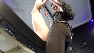 Anal screwed with the red rubber penis (GoPro)