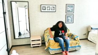 Casting of a hawt breathtaking mama brunette hair