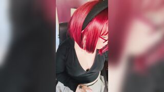 Miss Tina Snua Likes To Dangle Her Cigarette! Smokin' Smoker Glasses