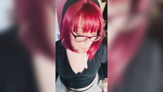 Miss Tina Snua Likes To Dangle Her Cigarette! Smokin' Smoker Glasses