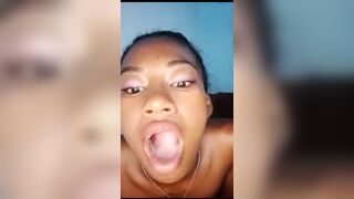 That babe sucks well and swallows his cum at the end