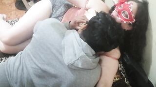 Breastfeeding my spouse with my large titties full of delightful chocolate