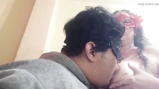 Breastfeeding my spouse with my large titties full of delightful chocolate