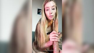 JOI Cute Sexy Lustful Small White Pawg Playgirl Haley Reed Wanking Sextoy Talks Filthy Whilst u Masturbate