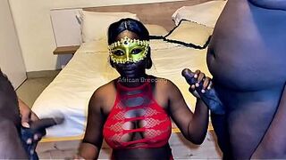 Afro Afro Breeding Double Vaginal Cunt Penetration DVP 3some With 2 Biggest Jocks Banging At The Same Time [FULL CLIP ON RED]