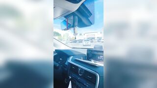 Cumming in the parking lot