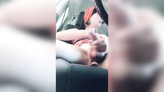 Cumming in the parking lot