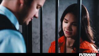 Prison Futanari Transformation - eighteen Years Old Matty Mila Summons Demon and Turns Into Insatiable Transsexual