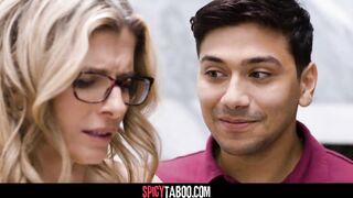 Pervy Stepson Instead Of Fixing Issue In The Baths This guy Bangs His Stepmom