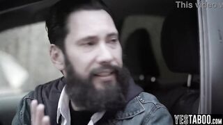 Beautiful skinny mother I'd like to fuck screws large shlong stalker to make him leave her alone