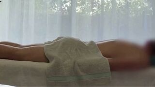 Oriental massage with biggest load of a caucasian dude