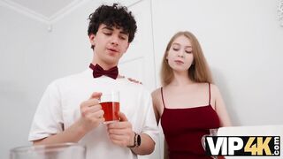 VIP4K. Lexy Flexy Sucking Ramrod In front of Her Cuckold Boyfriend