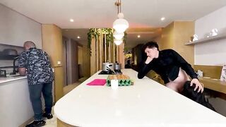 My raise is to bang my cuckold boss's Latin big beautiful woman mother I'd like to fuck wife with my large manager dick!