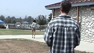 Glamorous Youthful Angel Creampie Inside Twat Doggy Style by Large Dong