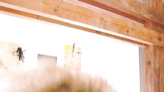 Banged Curlies Scene-4_golden-haired Teen in Pants Bangs Her Cunt Alone with Her Sex toy Whilst Wearing Glasses