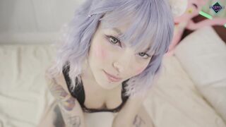 Kawaii teen likes to suck large weenie and eat ravishing cum