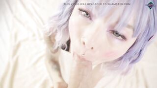 Kawaii teen likes to suck large weenie and eat ravishing cum