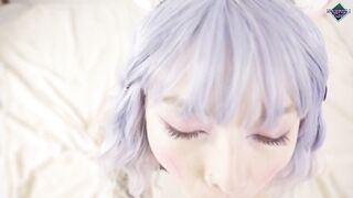 Kawaii teen likes to suck large weenie and eat ravishing cum