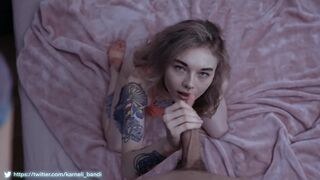 My roommate is dreaming about me and my large penis. This babe gets what that babe craves. Karneli Bandi