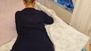 Amateur Blond Aged Wife Enjoys Foot Fetish and Doggy Style