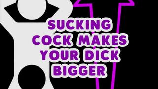 AUDIO SOLELY - Sucking weenie makes your penis larger