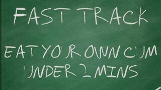 AUDIO MERELY - Eat your own cum beneath two mins