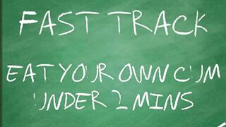 AUDIO MERELY - Eat your own cum beneath two mins