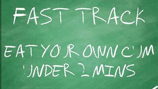 AUDIO MERELY - Eat your own cum beneath two mins