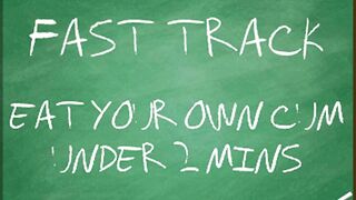 AUDIO MERELY - Eat your own cum beneath two mins