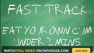 AUDIO MERELY - Eat your own cum beneath two mins