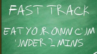 AUDIO MERELY - Eat your own cum beneath two mins