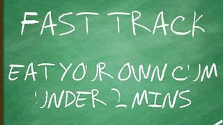 AUDIO MERELY - Eat your own cum beneath two mins