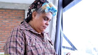 Bizarre Chubby Granny Squirts During Anal Sex