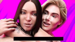 2 Tgirls Screwing Luna's Snatch And Anal opening Trio Sex Creampies