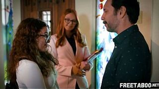 Leana Lovings Invites Her Trainer To Aid Her With Homework