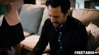 Leana Lovings Invites Her Trainer To Aid Her With Homework