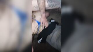Trans Large Butt Deepthroat Gets Drilled Bareback