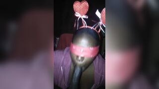 big beautiful woman mouth goat came over for Valentines Day