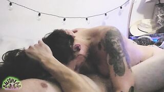 Dirty Oral job Large Bazookas Job Rubbing & Cum in Throat & Spit