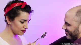 Blueberries & Cum! - Cum on food 11