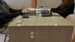 Pervert youtuber nympho finger her constricted snatch on zoom previous to her cuckold bf returns