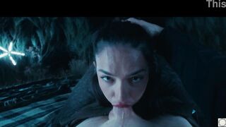ATM with anal girl Nuria Millan on a moonlit mountaintop