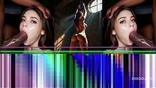 Ai ballsy lady savors vehement romp in provocative Generated cg generated animation compilation