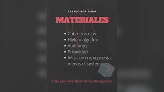 Experiencia sensorial, jugando con hielo, JOI, audio erótico, en español, para mujeres - por ted96